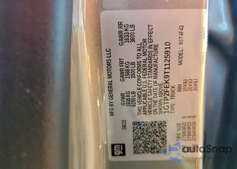 2026 GMC Canyon Denali from USA, damaged, VIN 1GTP2FEK9T1125910